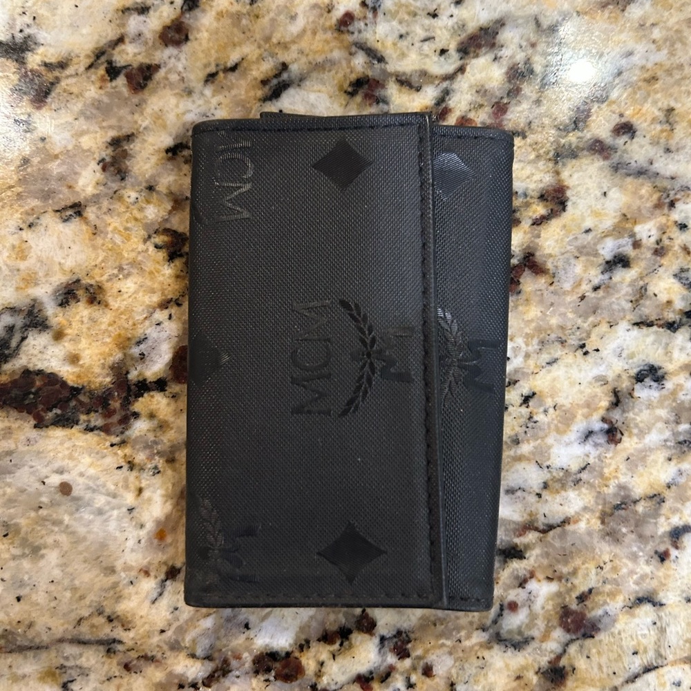 MCM Key Case Black Logo Used